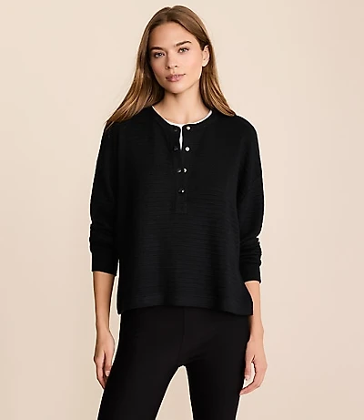 Lou & Grey Ottoman Henley Top