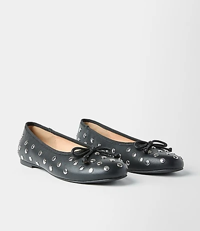 Studded Ballet Flats