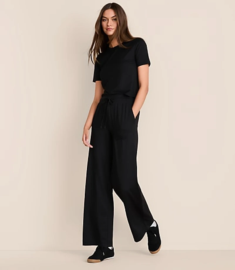 Petite Lou & Grey Brushedsoft Slim Wide Leg Pants