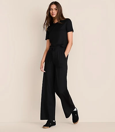 Petite Lou & Grey Brushedsoft Slim Wide Leg Pants