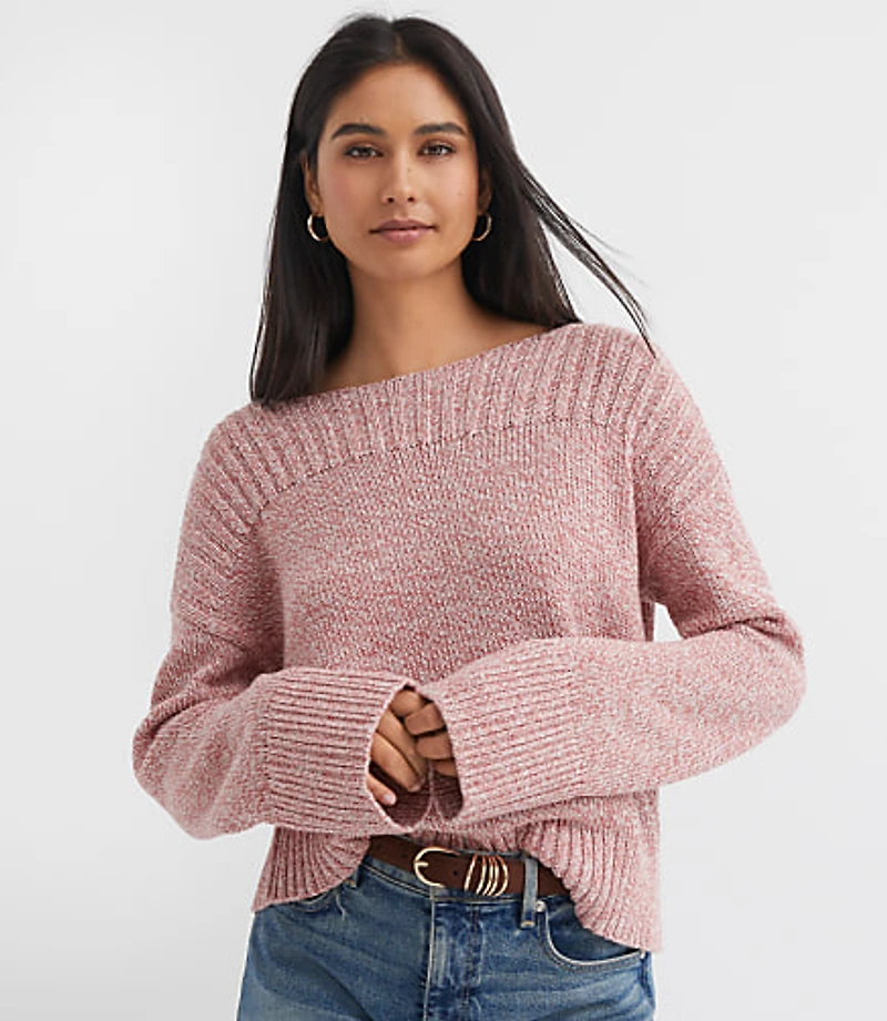 Petite Ribtrim Boatneck Sweater