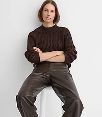 Petite Stitchy Raglan Sweater