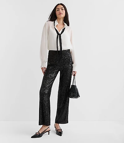 Tall Sequin Straight Pants