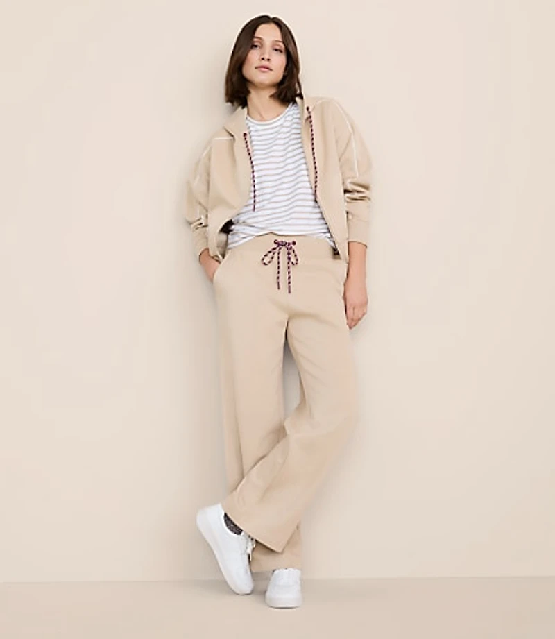 Lou & Grey Elite Fleece Wide Leg Sweatpants