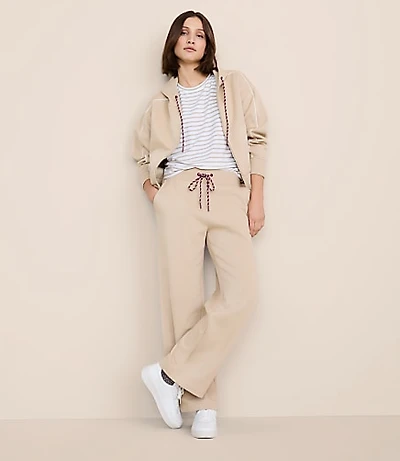 Lou & Grey Elite Fleece Wide Leg Sweatpants