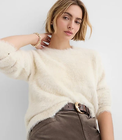Petite Fuzzy Tunic Sweater