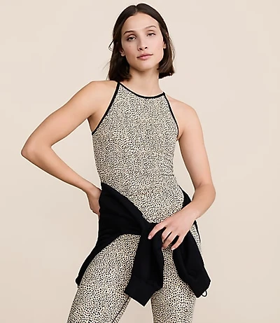 Lou & Grey Spotted Luvstretch Active Halter Top