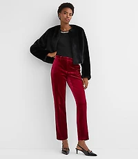 Petite Riviera Slim Pants Velvet