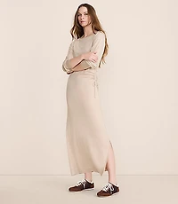Petite Lou & Grey Heathered Brushed Jersey Cinched Maxi Dress