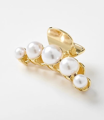 Pearlized Claw Hair Clip
