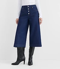 Rivete Curvy High Rise Gaucho Jeans in Nova Wash