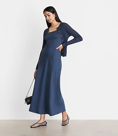 LOFT Versa Pure Spun Bias Maxi Skirt