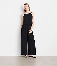 LOFT Versa Crepe Drape Square Neck Top