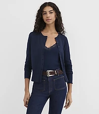 Petite Modern Crew Neck Cardigan