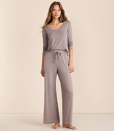 Lou & Grey Heathered Softened Modal Pajama Set