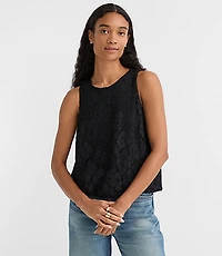 Petite Lace Bubble Shell