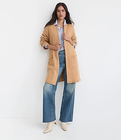 Cuffed Belted Pocket Coatigan