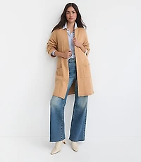 Cuffed Belted Pocket Coatigan