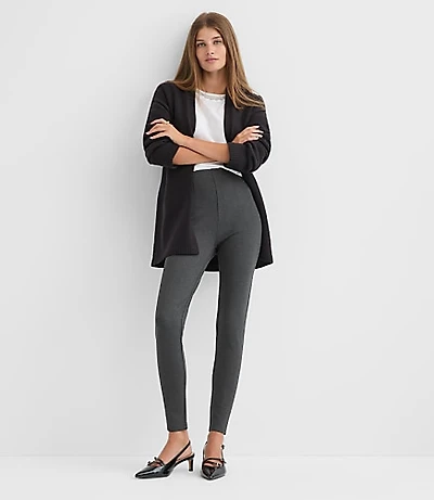 Darted Leggings Heathered Ponte