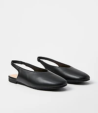 High Vamp Slingback Flats