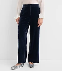 Curvy Clean Wide Leg Pants Velvet