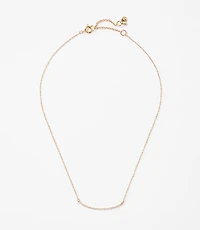 Pave Rounded Bar Necklace