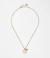 Mother Of Pearl Sparkle Heart Necklace