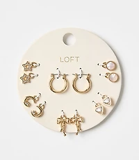 Charm Hoop Earring Set