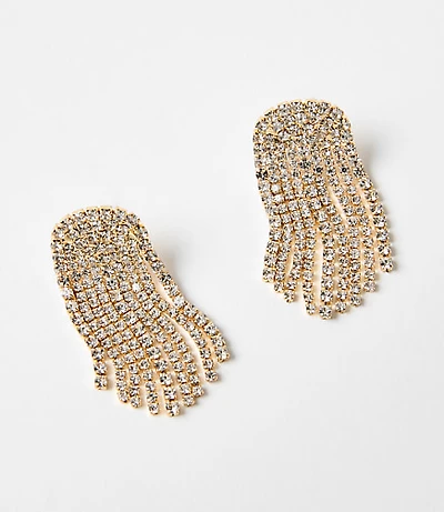 Pave Waterfall Statement Earrings