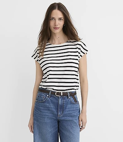 Striped Modern Wedge Tee