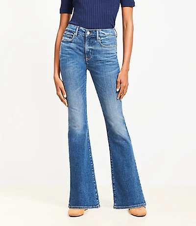 Curvy Mid Rise Boot Jeans Luxe Medium Wash