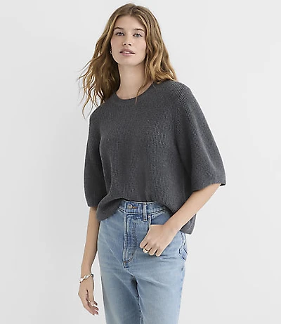 Heathered Relaxed Sweater Tee