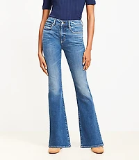 Petite Curvy Mid Rise Boot Jeans Luxe Medium Wash