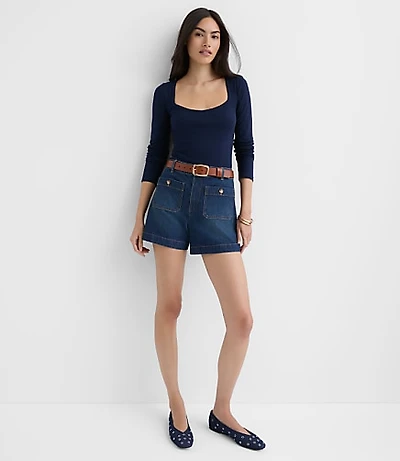 Palmer Denim Shorts Vintage Mid Wash