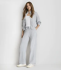Lou & Grey Garment Dyed Waffle Wide Leg Pants