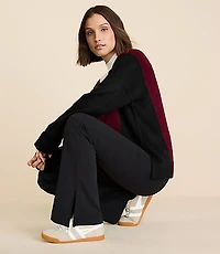 Petite Lou & Grey Cozy Fleece Back Bootcut Pants