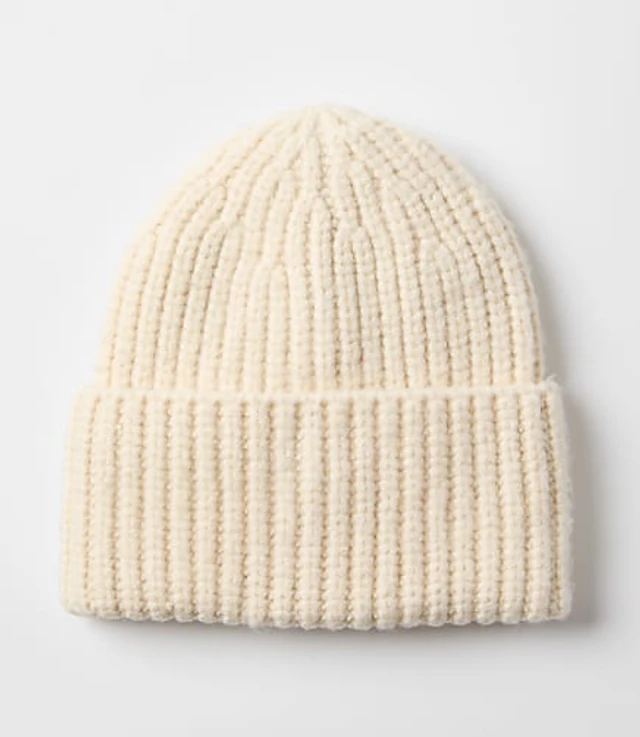 By Anthropologie Cuffless Ribbed Beanie | The Summit display picture 1