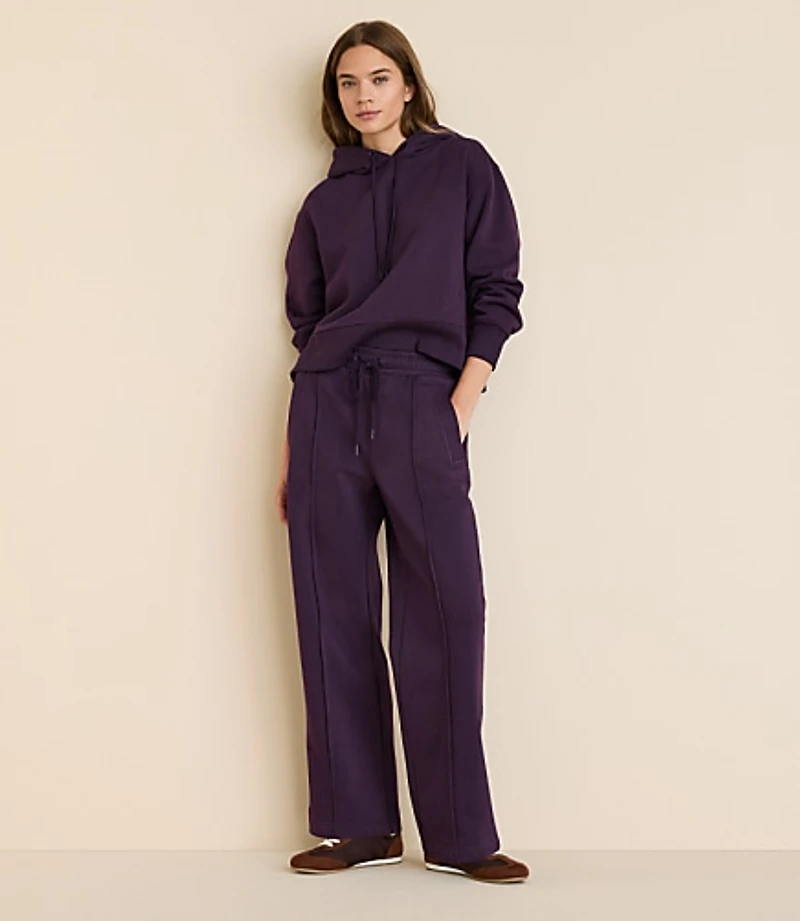 Lou & Grey Pintucked Elite Fleece Straight Pants
