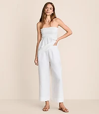 Lou & Grey Flecked Triple Cloth Wide Leg Crop Pants