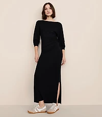 Lou & Grey Brushed Jersey Cinched Maxi Dress