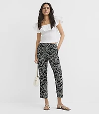 Riviera Slim Pants Leaf Print