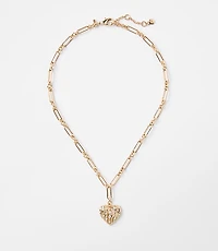Sparkle Heart Pendant Necklace