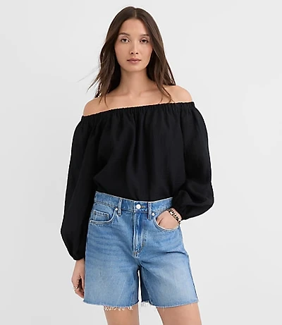 Textured Off The Shoulder Blouse