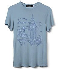 Junk Food London Big Ben Vintage Tissue Tee