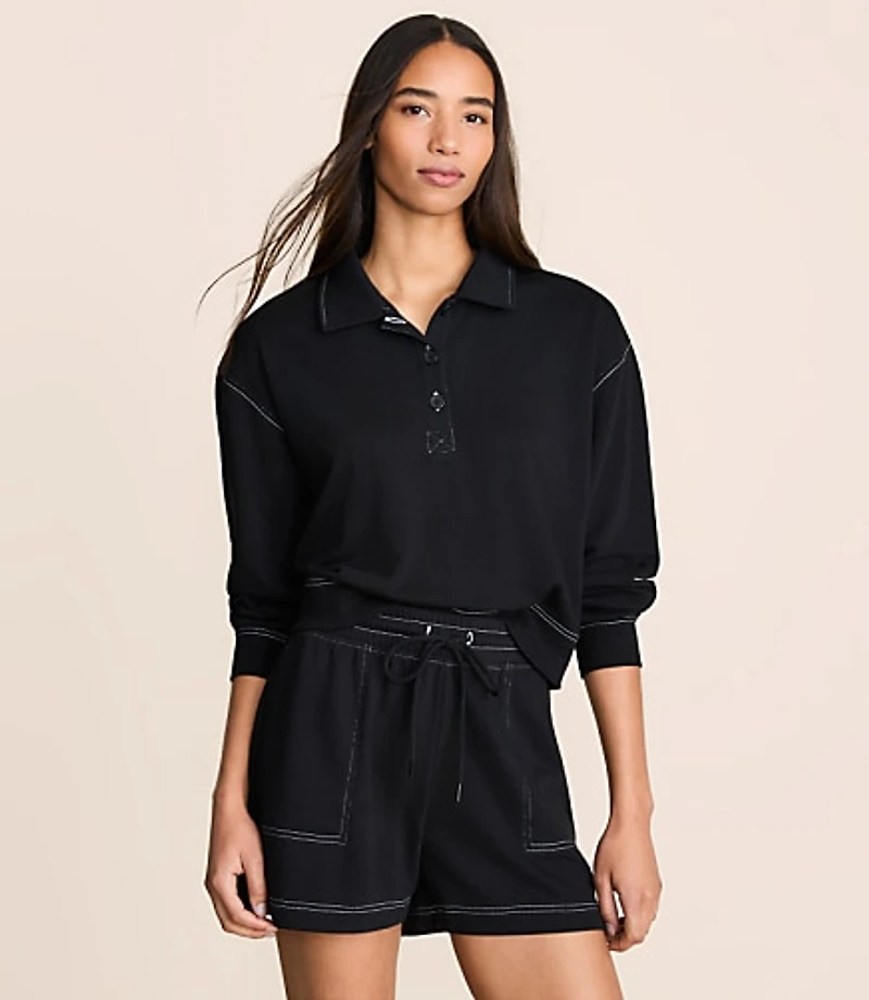 Lou & Grey Terrysoft Polo Top