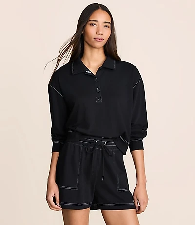 Lou & Grey Terrysoft Polo Top