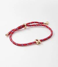 Rope Pull Tie Initial Bracelet