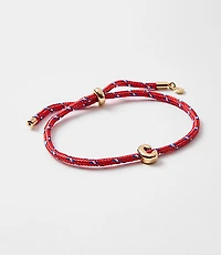 Rope Pull Tie Initial Bracelet