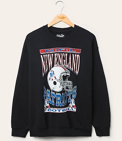 Junk Food New England Patriots Helmet Flea Market Crew Fleece