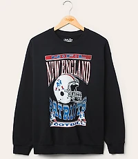 Junk Food New England Patriots Helmet Flea Market Crew Fleece